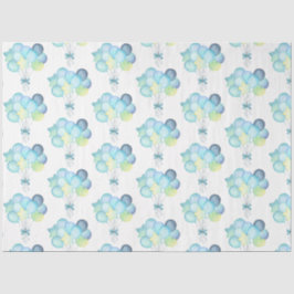 Hippo Birthday Weichblau Seidenpapier