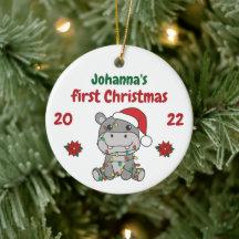 Hippo Christmas Babys erste Weihnachten