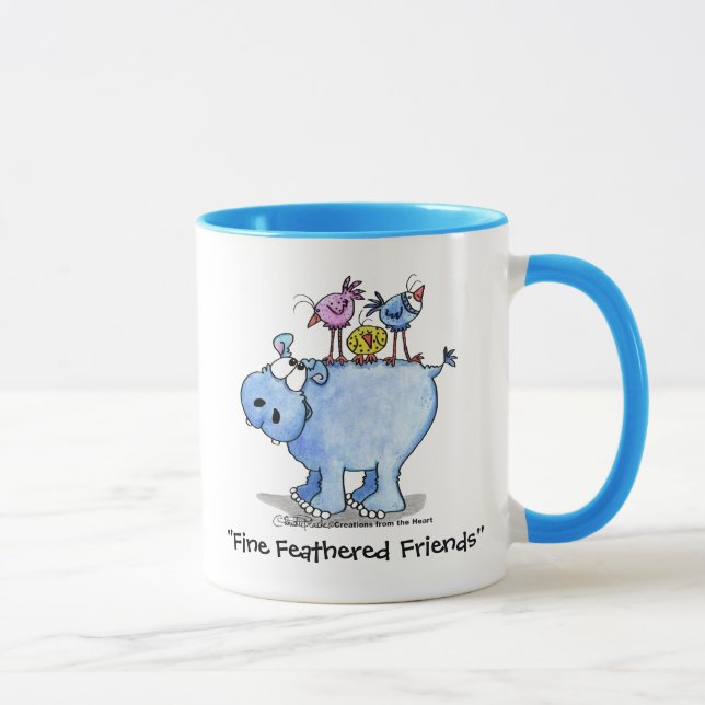 Hippo - feine Feathered Friends Tasse (Rechts)