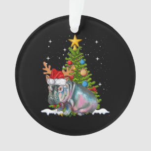 Hippo Fiona Arbre de Noël Hippopotame