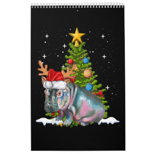 Hippo Fiona Weihnachtsbaum Hippopotamus Kalender