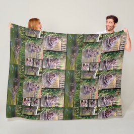 Hippo-FotoCollage, Fleecedecke