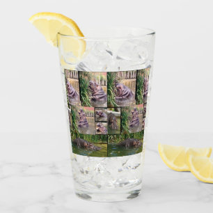 Hippo FotoCollage, Trinkglas Glas