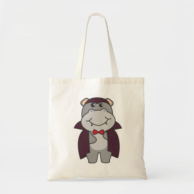 Hippo Halloween Niedlich Devil Vampire Kostüm Tasc Tragetasche (Vorne)