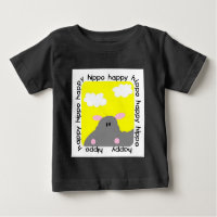 Hippo Happy Baby Raglan T - Shirt