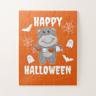 Hippo Happy Halloween Pumpkin Bat Kostüm