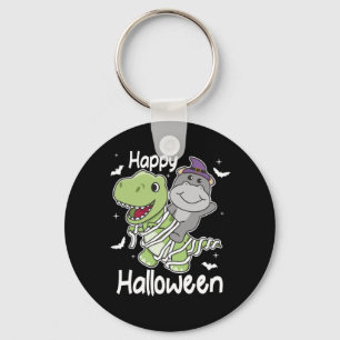Hippo Happy Halloween T-rex Mummy-Kostüm Schlüsselanhänger