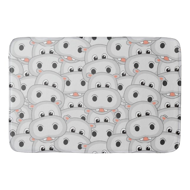 Hippo Head Bath Mat Badematte (Vorderseite)
