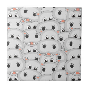 Hippo Head Tile Fliese