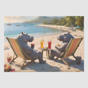 Hippo Hour: Strandcocktails und gute Zeiten, Seidenpapier