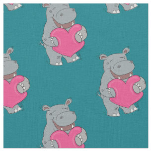 Hippo Hugs Niedlich Hippopotamus Stoff