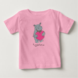 Hippo Hugs Niedlich Kids Hippopotamus Baby T-shirt