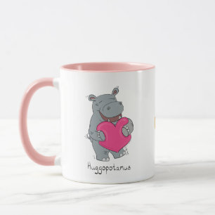 Hippo Hugs Valentine's Day Coffee or Tea Tasse