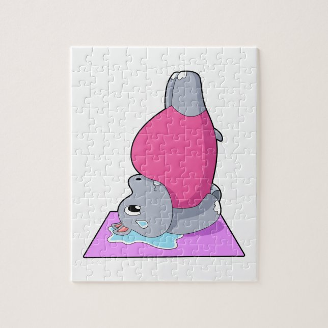 Hippo in der Yoga-Fitness (Vertikal)