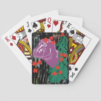 Hippo in the Garden Playing Cards Spielkarten
