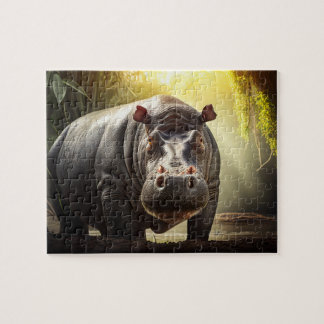 Hippo Jigsaw Puzzle - Dschungel