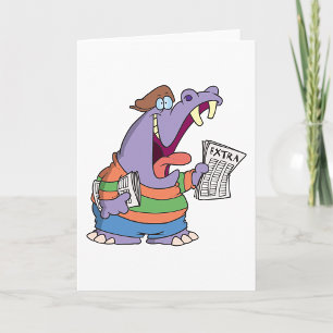 Hippo Journal Garçon Cartes de voeux