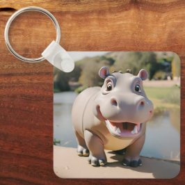Hippo Keepake für die Reise | Personalisiert Verse Schlüsselanhänger