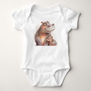 Hippo-Knuddler – Eltern-Kind-Bindung Baby Strampler