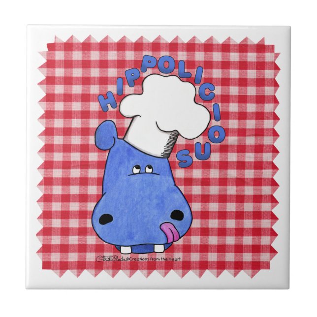 Hippo Koch Hippolicious Fliese (Vorderseite)