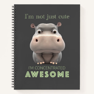 Hippo konzentrierte Phantastische Niedlich Adorabl Notizbuch