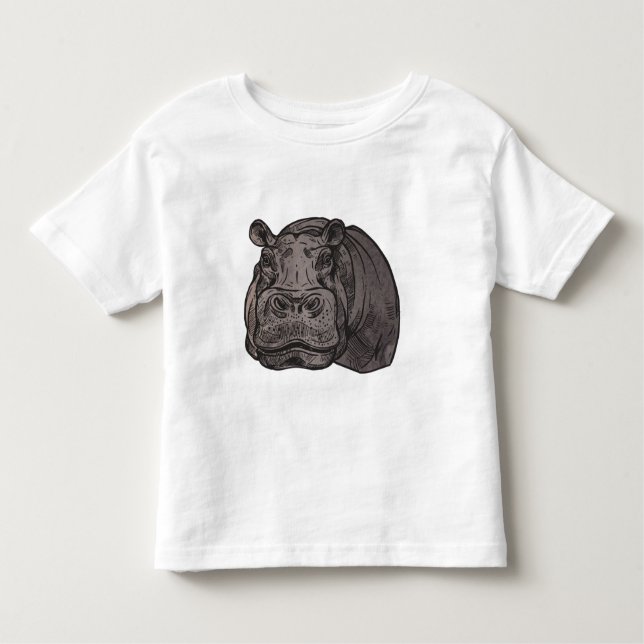 Hippo-Kopf-T - Shirt (Vorderseite)