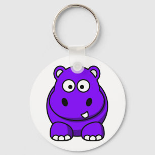 Hippo Lila Schlüsselanhänger