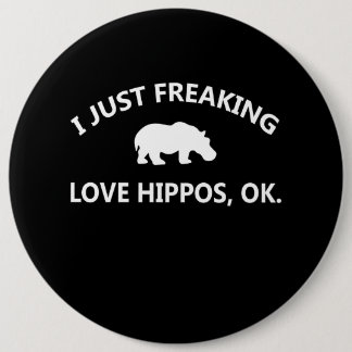 Hippo Lover Gift| I just Freaking Liebe Hippo Ok Button