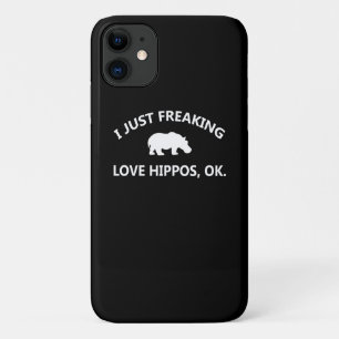 Hippo Lover Gift I just Freaking Liebe Hippo Ok Case-Mate iPhone Hülle