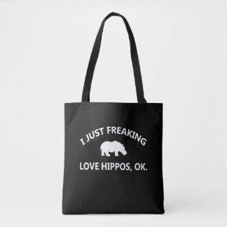 Hippo Lover Gift| I just Freaking Liebe Hippo Ok Tasche