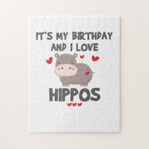 Hippo Lover It's My Birthday and I Love Hippos