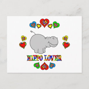 Hippo Lover Postkarte