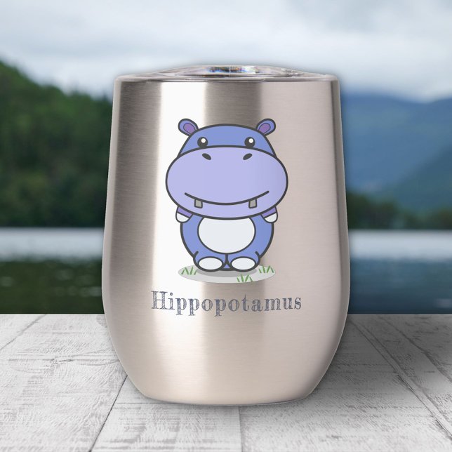 Hippo mignon (Cute Hippo Tumbler)