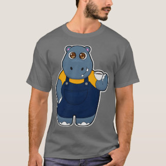 Hippo mit Kaffee-Cup 1 T-Shirt