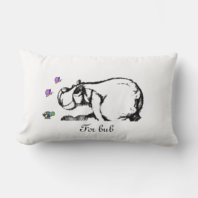 Hippo-Mutterkissen Lendenkissen (Vorderseite)