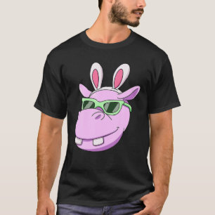 Hippo Oster Bunny Rabbit Oars Sonnenbrille T-Shirt