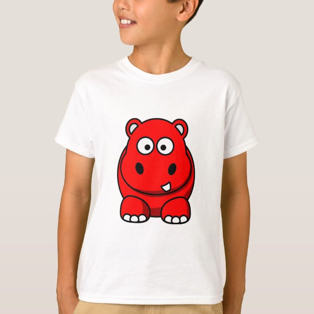Hippo Red T-Shirt (Vorderseite)
