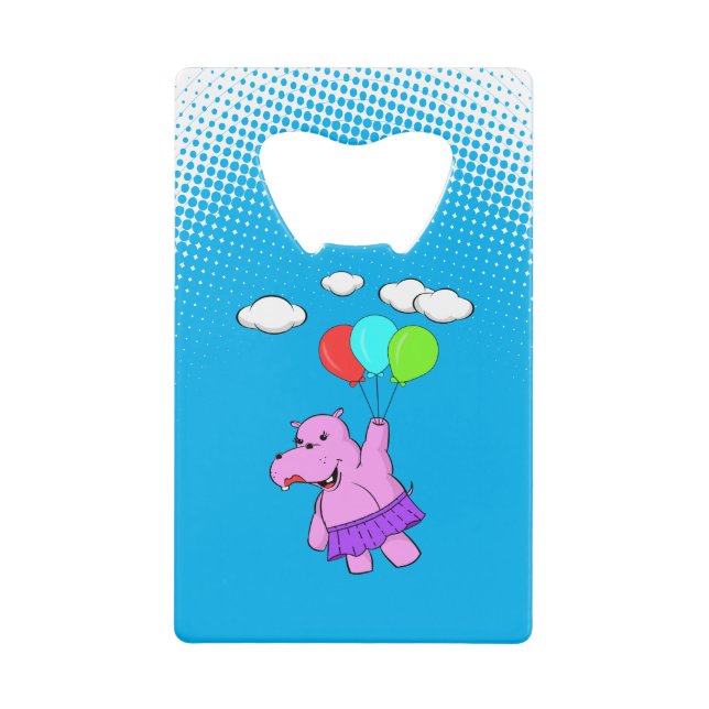 Hippo Rose Volant Avec Ballons (Devant)