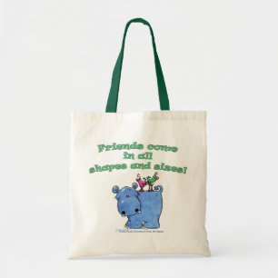 Hippo und Bird Friends Tragetasche