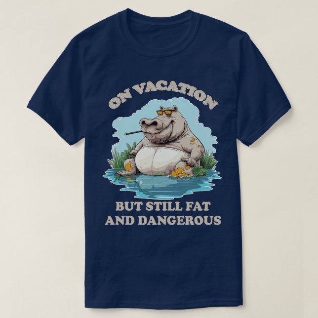 Hippo Vacation TShirt (Design vorne)