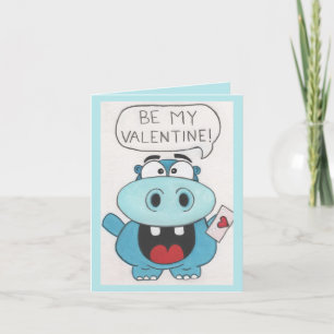 Hippo-Valentinstag Feiertagskarte