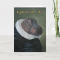 Hippo Vatertag Grußkarte