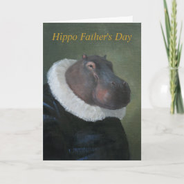 Hippo Vatertag Grußkarte Karte