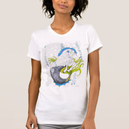 Hippocampus (Schädel) mit grauem Herzen T-Shirt