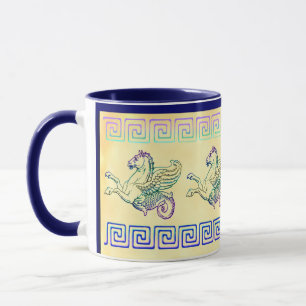 Hippocampus Sea Horse Vintage Art Kaffee Tasse