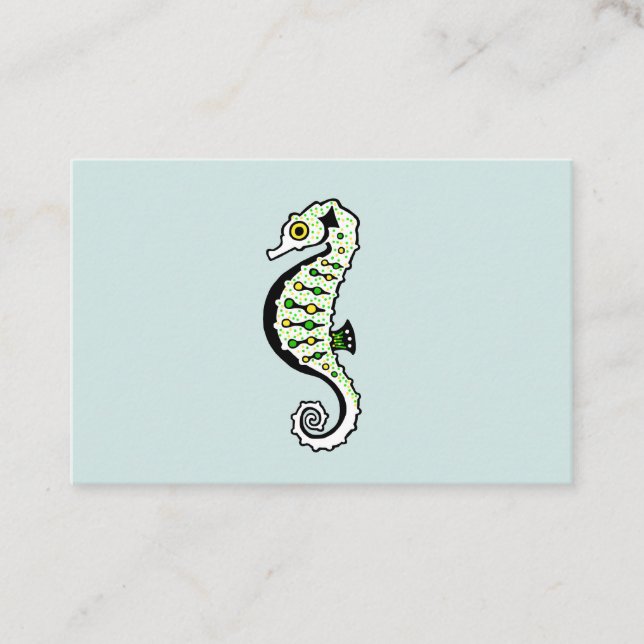 Hippocampus - SEEPFERD - Originalgrafik - Visitenkarte (Vorderseite)