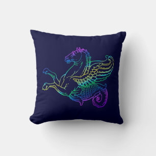 Hippocampus Vintag Art Pillow Kissen