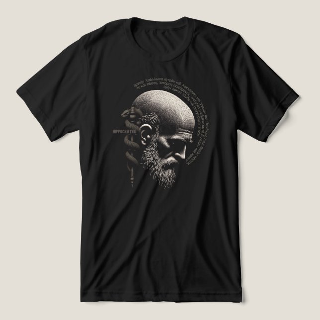 Hippokrates Tri-Blend Shirt (Design Vorderseite)