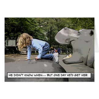 hippopotame affamé - un jour