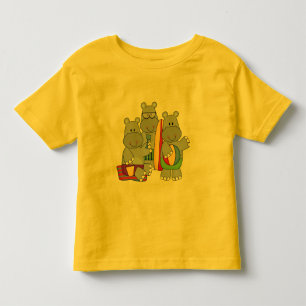 Hippopotames aux T-shirts et aux cadeaux de plage